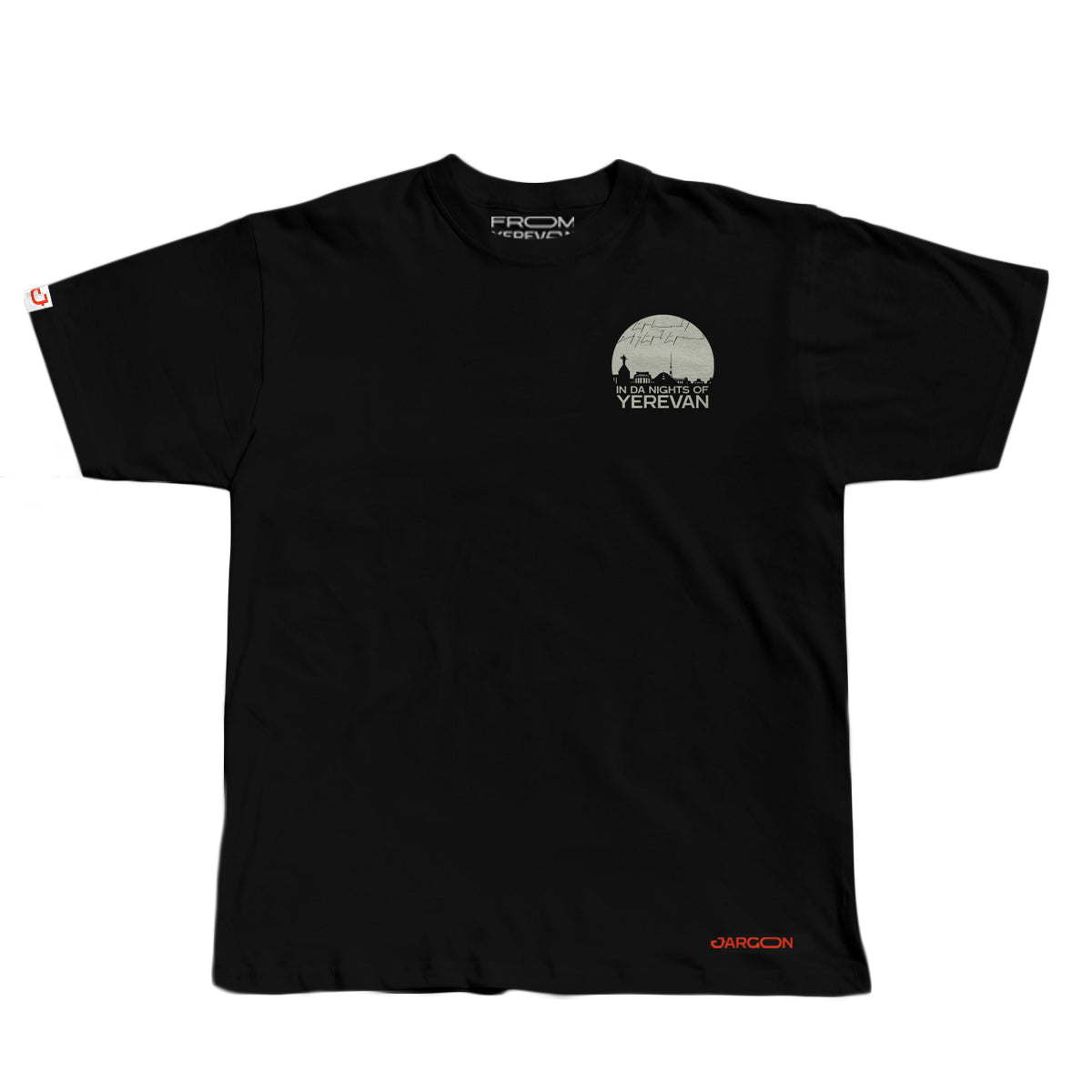 IN DA NIGHTS OF YEREVAN OVERSIZED UNISEX BLACK T-SHIRT